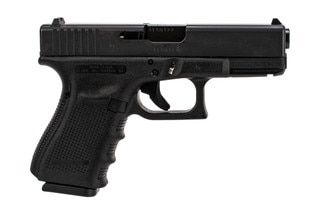 Glock Gen4 G19 compact 9mm polymer frame handgun with 10-round restricted magazines.